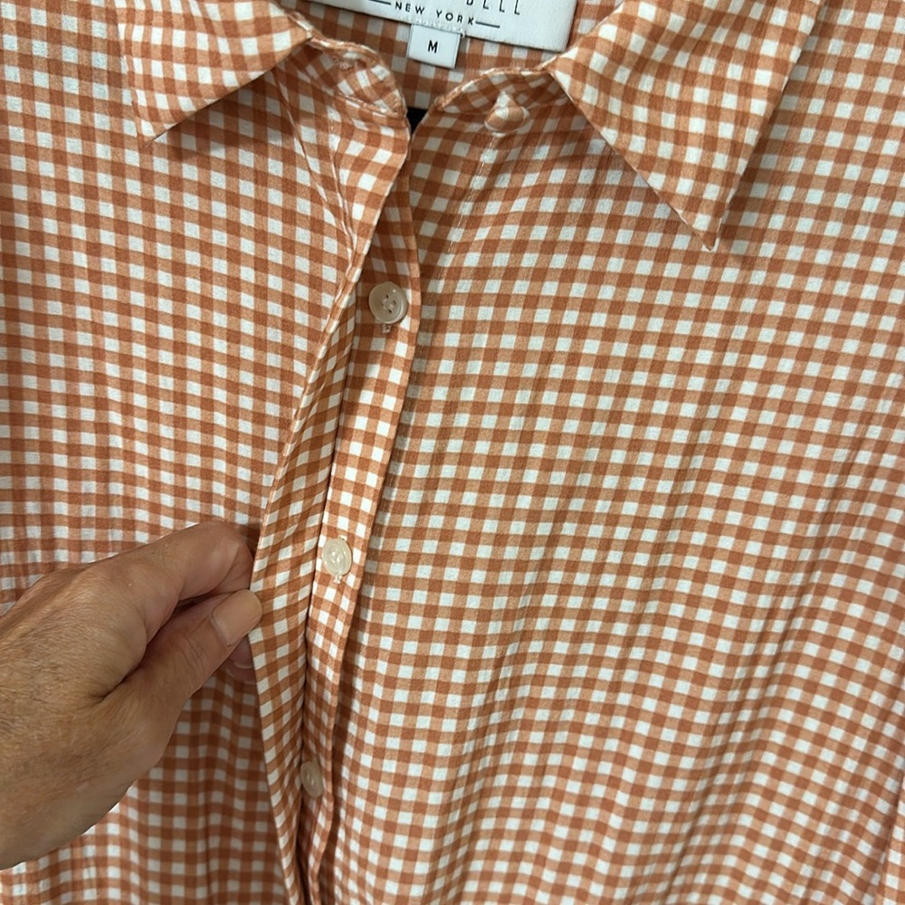 Hunter Bell McCauley Dress Fall Harvest Gingham Size Medium - Picture 12 of 15